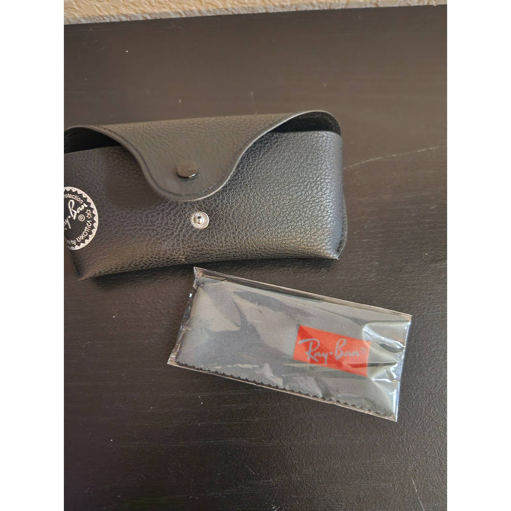 Ray Ban 100% UV Protection Soft Leather Eye Glass Case With Cloth